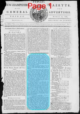Page thumbnail for Fowle's New Hampshire Gazette And General Advertiser