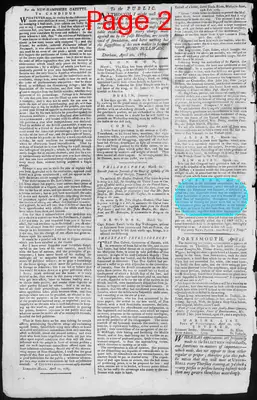 Page thumbnail for Fowle's New Hampshire Gazette And General Advertiser