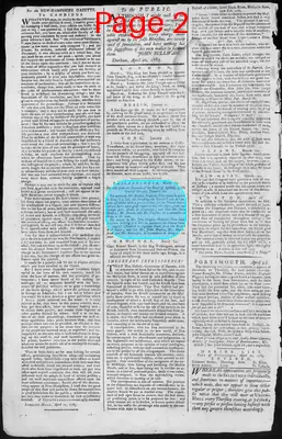 Page thumbnail for Fowle's New Hampshire Gazette And General Advertiser