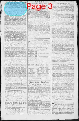 Page thumbnail for Fowle's New Hampshire Gazette And General Advertiser