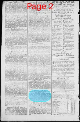 Page thumbnail for Fowle's New Hampshire Gazette And General Advertiser