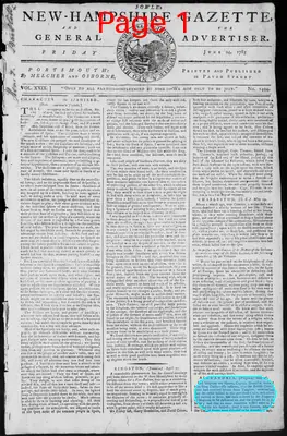 Page thumbnail for Fowle's New Hampshire Gazette And General Advertiser