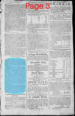 Page thumbnail for Fowle's New Hampshire Gazette And General Advertiser
