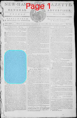Page thumbnail for Fowle's New Hampshire Gazette And General Advertiser