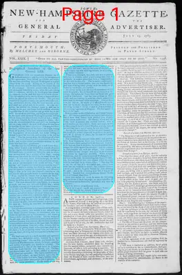 Page thumbnail for Fowle's New Hampshire Gazette And General Advertiser