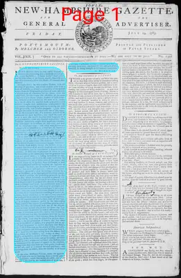 Page thumbnail for Fowle's New Hampshire Gazette And General Advertiser