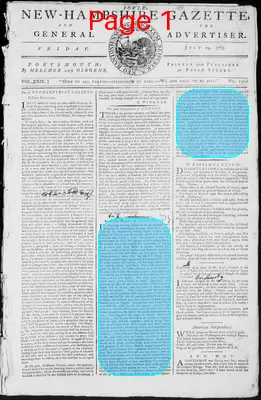 Page thumbnail for Fowle's New Hampshire Gazette And General Advertiser
