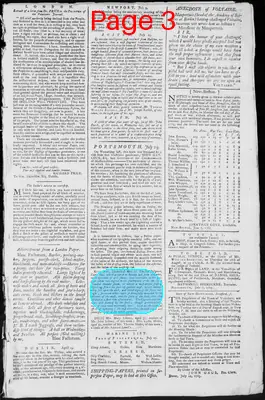 Page thumbnail for Fowle's New Hampshire Gazette And General Advertiser