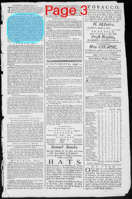 Page thumbnail for Fowle's New Hampshire Gazette And General Advertiser