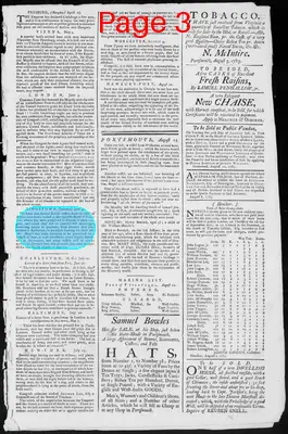 Page thumbnail for Fowle's New Hampshire Gazette And General Advertiser