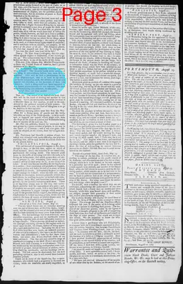 Page thumbnail for Fowle's New Hampshire Gazette And General Advertiser