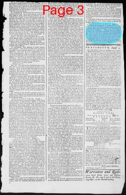 Page thumbnail for Fowle's New Hampshire Gazette And General Advertiser