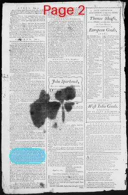 Page thumbnail for Fowle's New Hampshire Gazette And General Advertiser