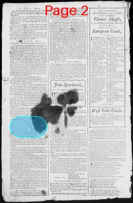 Page thumbnail for Fowle's New Hampshire Gazette And General Advertiser