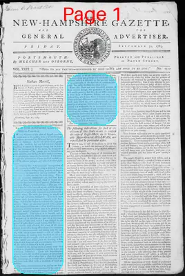 Page thumbnail for Fowle's New Hampshire Gazette And General Advertiser