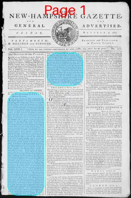 Page thumbnail for Fowle's New Hampshire Gazette And General Advertiser
