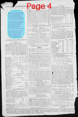 Page thumbnail for Fowle's New Hampshire Gazette And General Advertiser