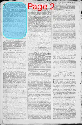 Page thumbnail for Fowle's New Hampshire Gazette And General Advertiser