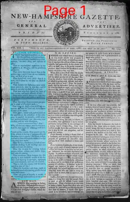 Page thumbnail for Fowle's New Hampshire Gazette And General Advertiser