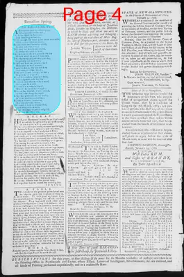 Page thumbnail for Fowle's New Hampshire Gazette And General Advertiser