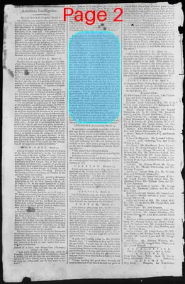 Page thumbnail for Fowle's New Hampshire Gazette And General Advertiser