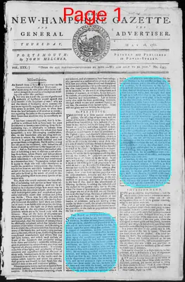 Page thumbnail for Fowle's New Hampshire Gazette And General Advertiser