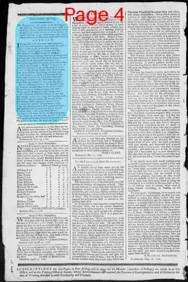 Page thumbnail for Fowle's New Hampshire Gazette And General Advertiser