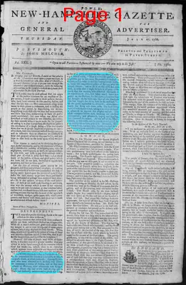 Page thumbnail for Fowle's New Hampshire Gazette And General Advertiser