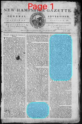 Page thumbnail for Fowle's New Hampshire Gazette And General Advertiser