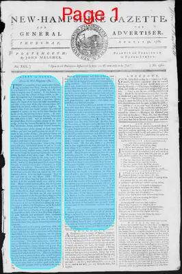 Page thumbnail for Fowle's New Hampshire Gazette And General Advertiser