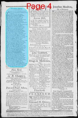 Page thumbnail for Fowle's New Hampshire Gazette And General Advertiser
