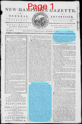 Page thumbnail for Fowle's New Hampshire Gazette And General Advertiser
