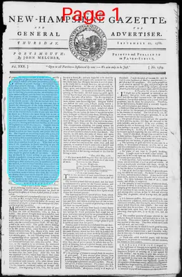 Page thumbnail for Fowle's New Hampshire Gazette And General Advertiser