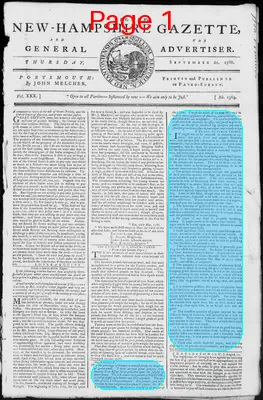 Page thumbnail for Fowle's New Hampshire Gazette And General Advertiser