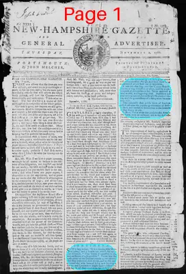 Page thumbnail for Fowle's New Hampshire Gazette And General Advertiser