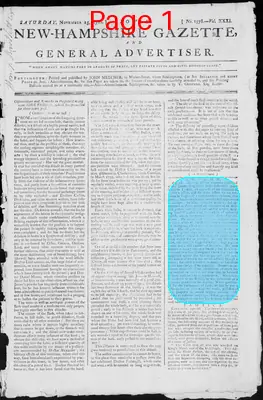 Page thumbnail for Fowle's New Hampshire Gazette And General Advertiser