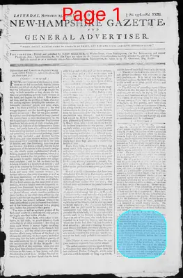 Page thumbnail for Fowle's New Hampshire Gazette And General Advertiser