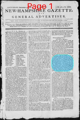Page thumbnail for Fowle's New Hampshire Gazette And General Advertiser