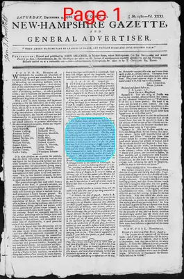 Page thumbnail for Fowle's New Hampshire Gazette And General Advertiser