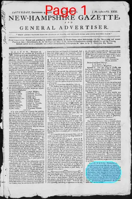 Page thumbnail for Fowle's New Hampshire Gazette And General Advertiser