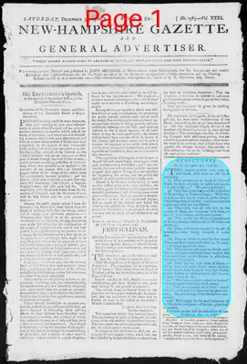 Page thumbnail for Fowle's New Hampshire Gazette And General Advertiser