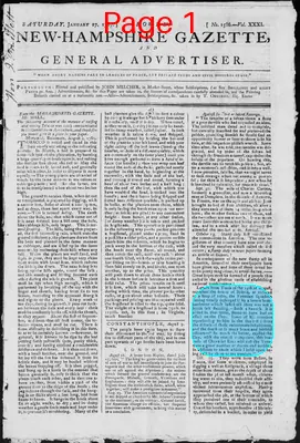 Page thumbnail for Fowle's New Hampshire Gazette And General Advertiser