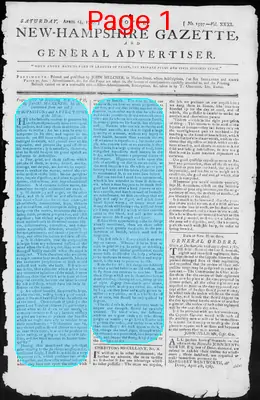 Page thumbnail for Fowle's New Hampshire Gazette And General Advertiser
