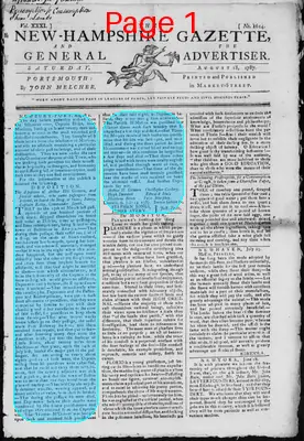 Page thumbnail for The New Hampshire Gazette And General Advertiser