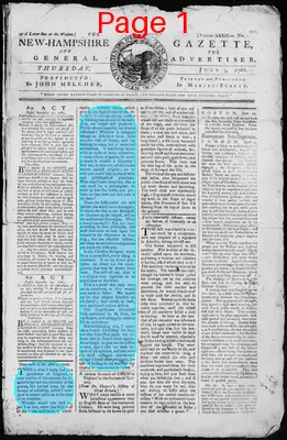 Page thumbnail for The New Hampshire Gazette And General Advertiser