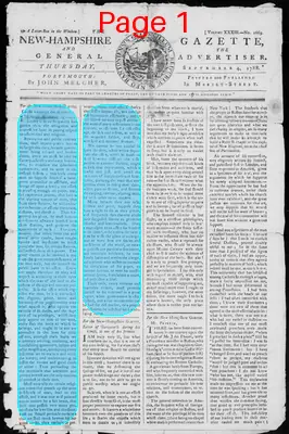 Page thumbnail for The New Hampshire Gazette And General Advertiser