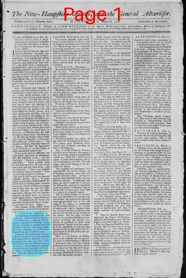 Page thumbnail for The New Hampshire Gazette And General Advertiser