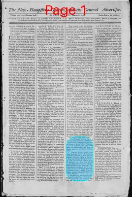 Page thumbnail for The New Hampshire Gazette And General Advertiser