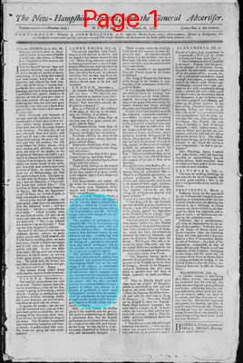 Page thumbnail for The New Hampshire Gazette And General Advertiser