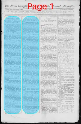 Page thumbnail for The New Hampshire Gazette And General Advertiser